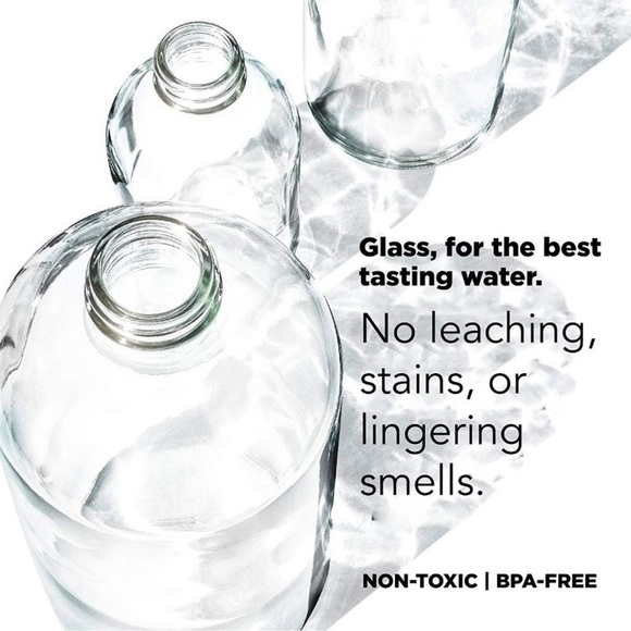 BKR Glass Water Bottle Blue 16 oz - 500ml - Picture 10 of 13